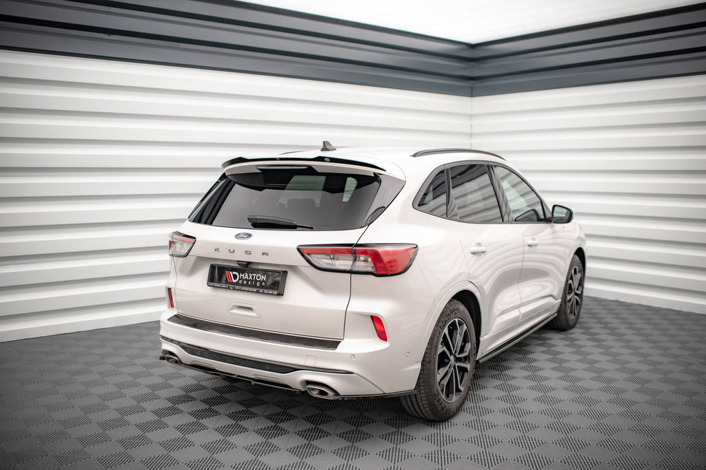 Maxton Design Heck Ansatz Flaps Diffusor passend für Ford Kuga ST-Line Mk3 schwarz Hochglanz