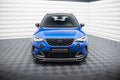 Maxton Design Street+ Spoilerlippe Front Ansatz passend für Seat Arona FR Mk1 Facelift schwarz Hochglanz