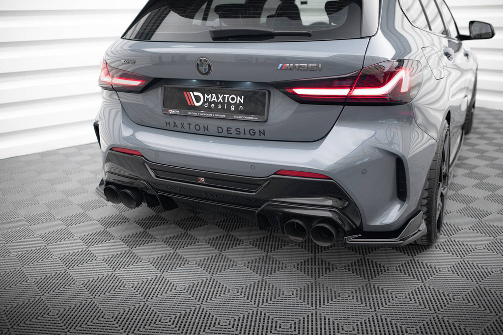 Maxton Design Diffusor Heck Ansatz V.2 passend für BMW 1er M-Paket/ M135i / 128ti F40 schwarz Hochglanz