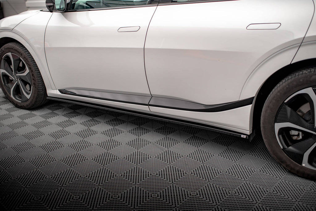 Maxton Design Street+ Seitenschweller Leisten passend für Kia EV6 GT-Line Mk1 schwarz Hochglanz