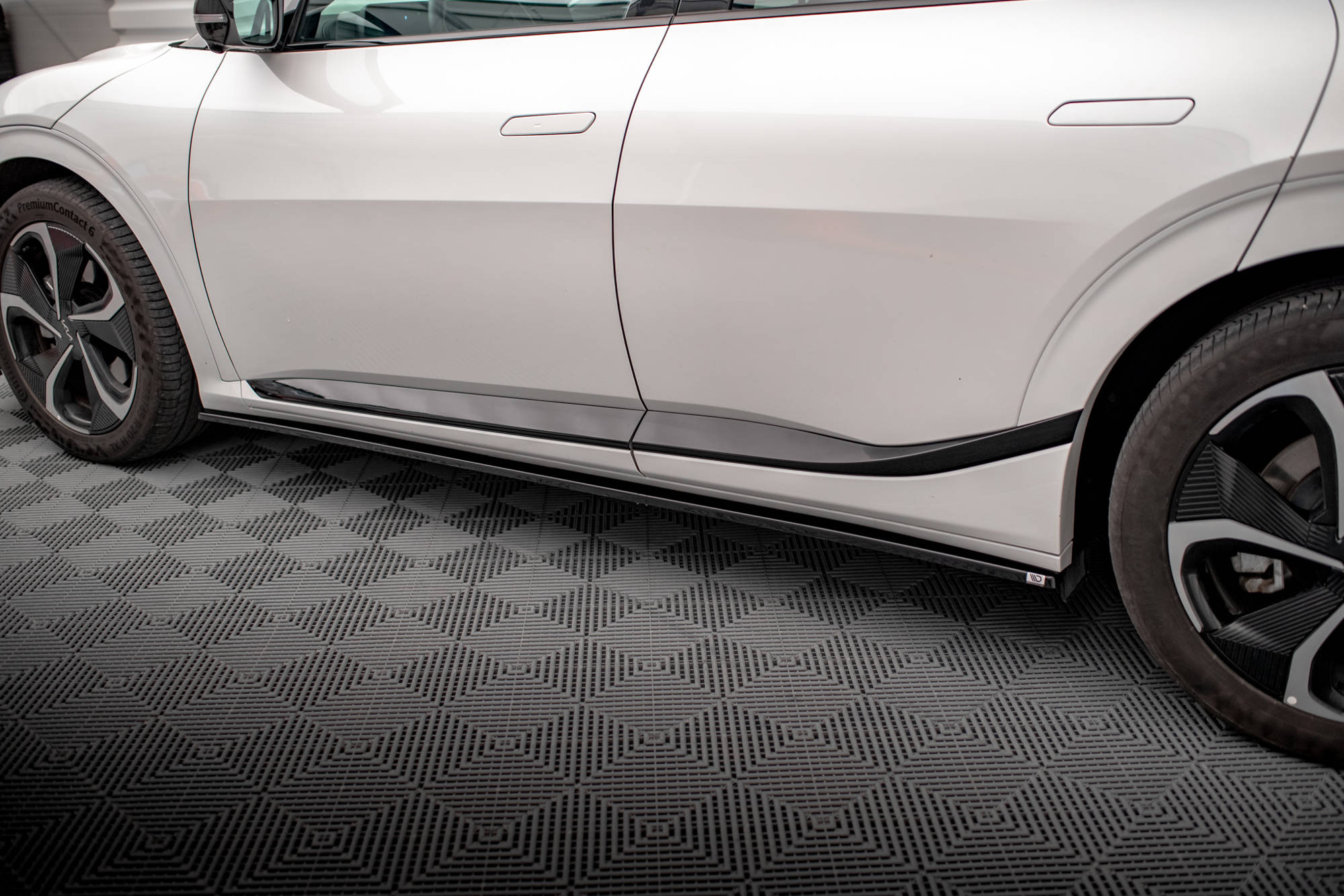 Maxton Design Street+ Seitenschweller Leisten passend für Kia EV6 GT-Line Mk1 schwarz Hochglanz