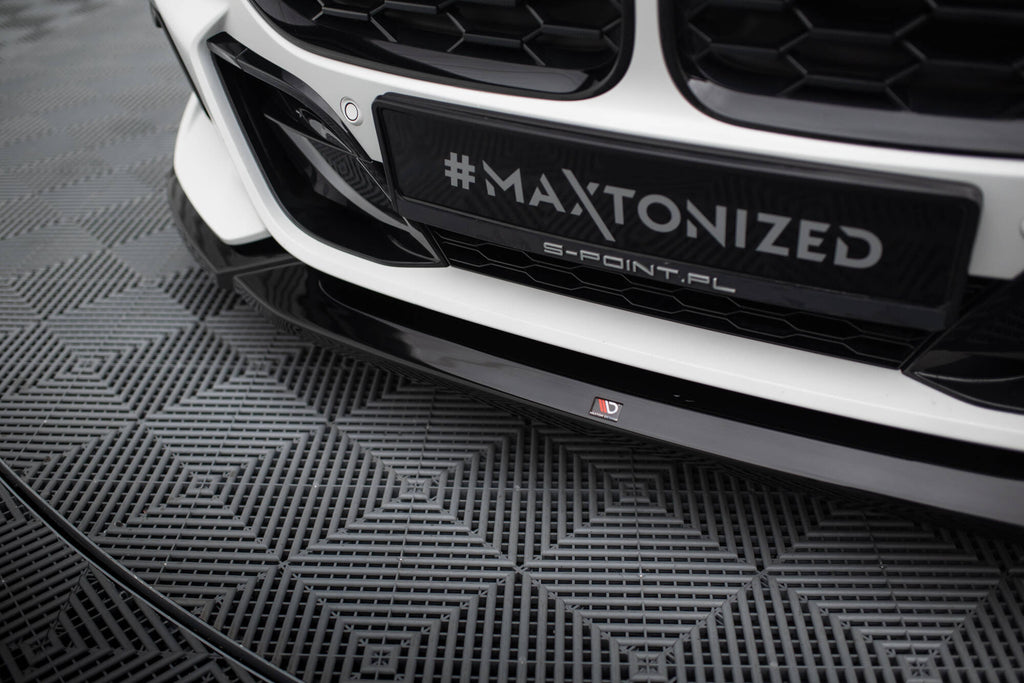 Maxton Design Street+ Spoilerlippe Front Ansatz V.3 passend für BMW Z4 M40i / M-Paket G29 Facelift schwarz Hochglanz