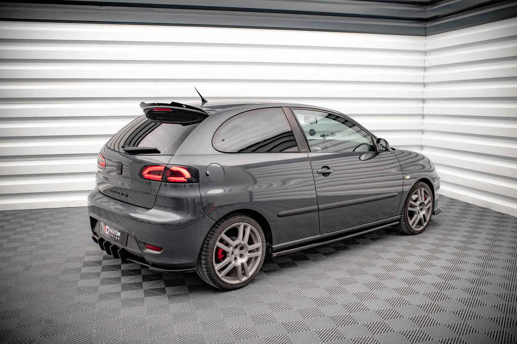 Maxton Design Street+ Seitenschweller Leisten passend für Seat Ibiza Cupra Mk3 schwarz Hochglanz