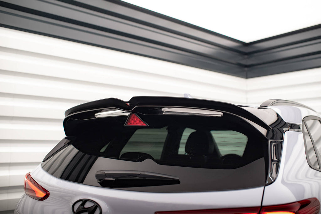 Maxton Design Spoiler CAP passend für Hyundai Kona N Mk1 schwarz Hochglanz