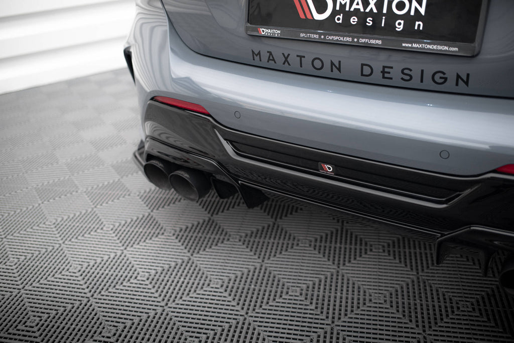 Maxton Design Diffusor Heck Ansatz V.2 passend für BMW 1er M-Paket/ M135i / 128ti F40 schwarz Hochglanz