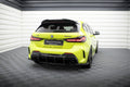 Maxton Design Street Pro Heck Ansatz Flaps Diffusor V.1 + Flaps passend für V.1 BMW 1er F40 M-Paket / M135i schwarz Hochglanz