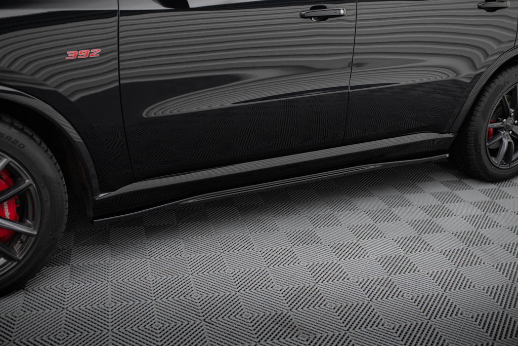 Maxton Design Street+ Seitenschweller Leisten passend für Dodge Durango SRT Mk3 schwarz Hochglanz