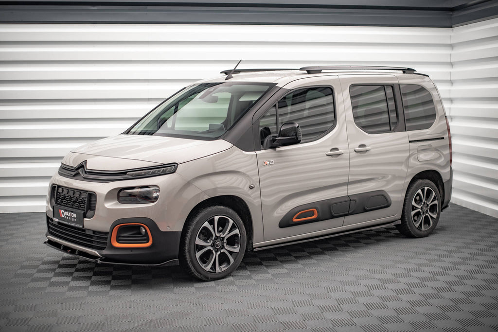 Maxton Design Street+ Seitenschweller Leisten passend für Citroen Berlingo Mk3 schwarz Hochglanz