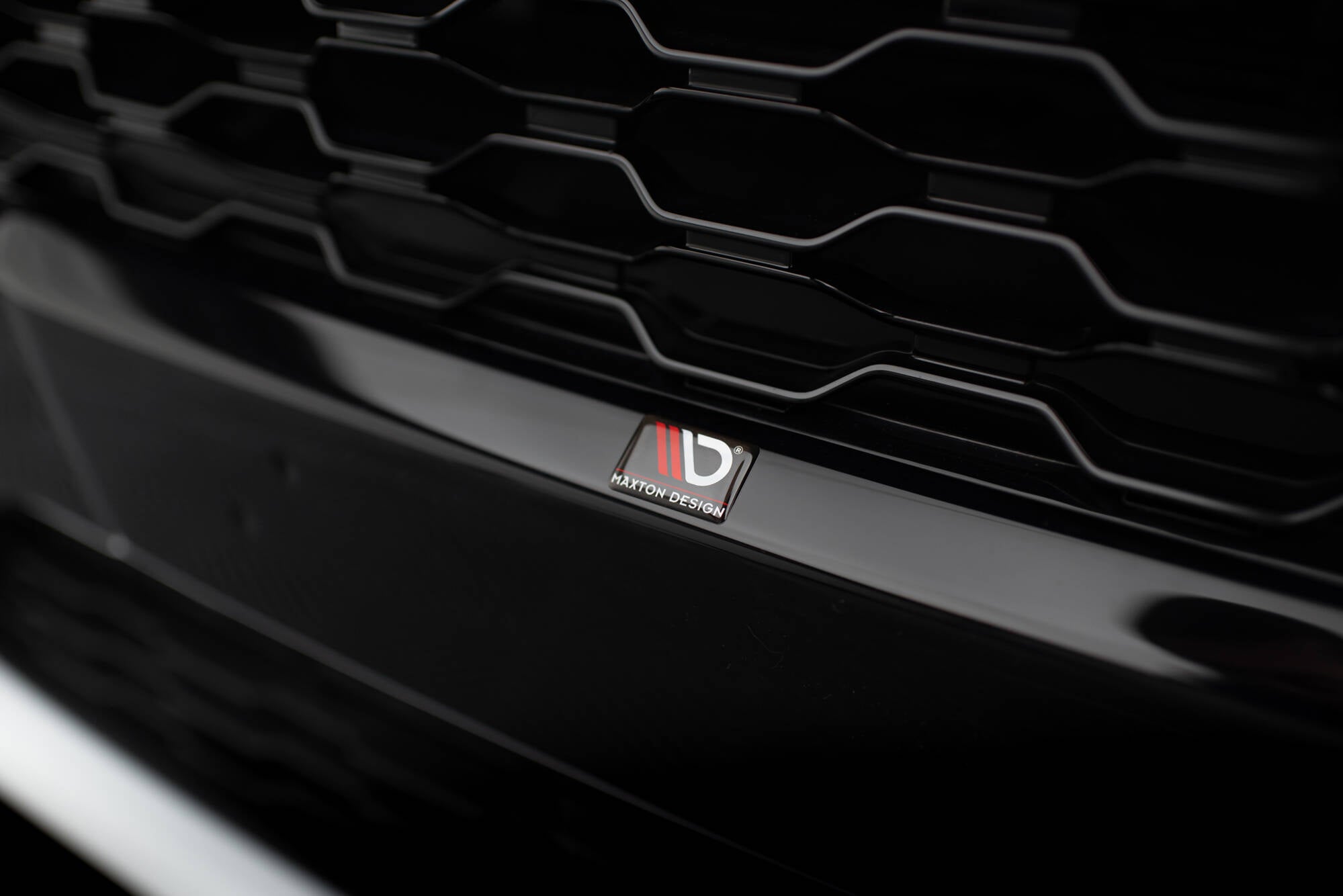 Maxton Design Front Grill Ford Fiesta ST / ST-Line Mk8 schwarz Hochglanz für Ford Fiesta ST