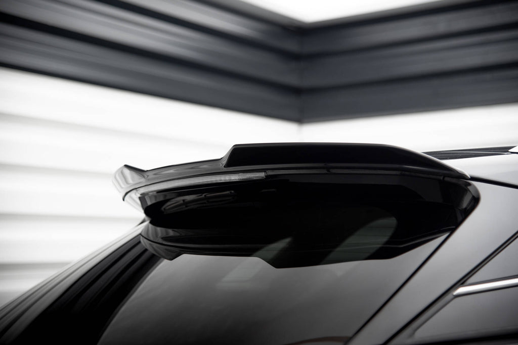 Maxton Design Höher Spoiler CAP 3D passend für Lexus RX F-Sport Mk4 Facelift schwarz Hochglanz