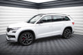 Maxton Design Street+ Seitenschweller Leisten passend für Skoda Kodiaq Sportline/RS Mk1 / Mk1 Facelift schwarz Hochglanz