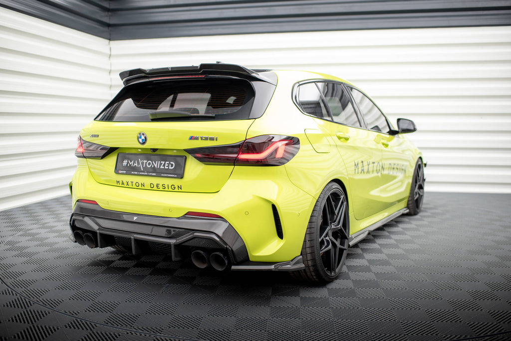 Maxton Design Prepreg Carbon Fiber Heck Ansatz Flaps Diffusor passend für BMW 1er M-Paket / M135i / 128ti F40