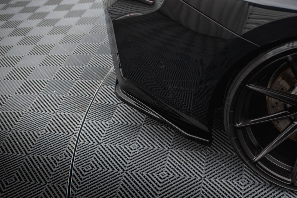 Maxton Design Heck Ansatz Flaps Diffusor V.5 passend für BMW M2 G87 (Für heckansatz v.2) BMW M2 G87 schwarz Hochglanz