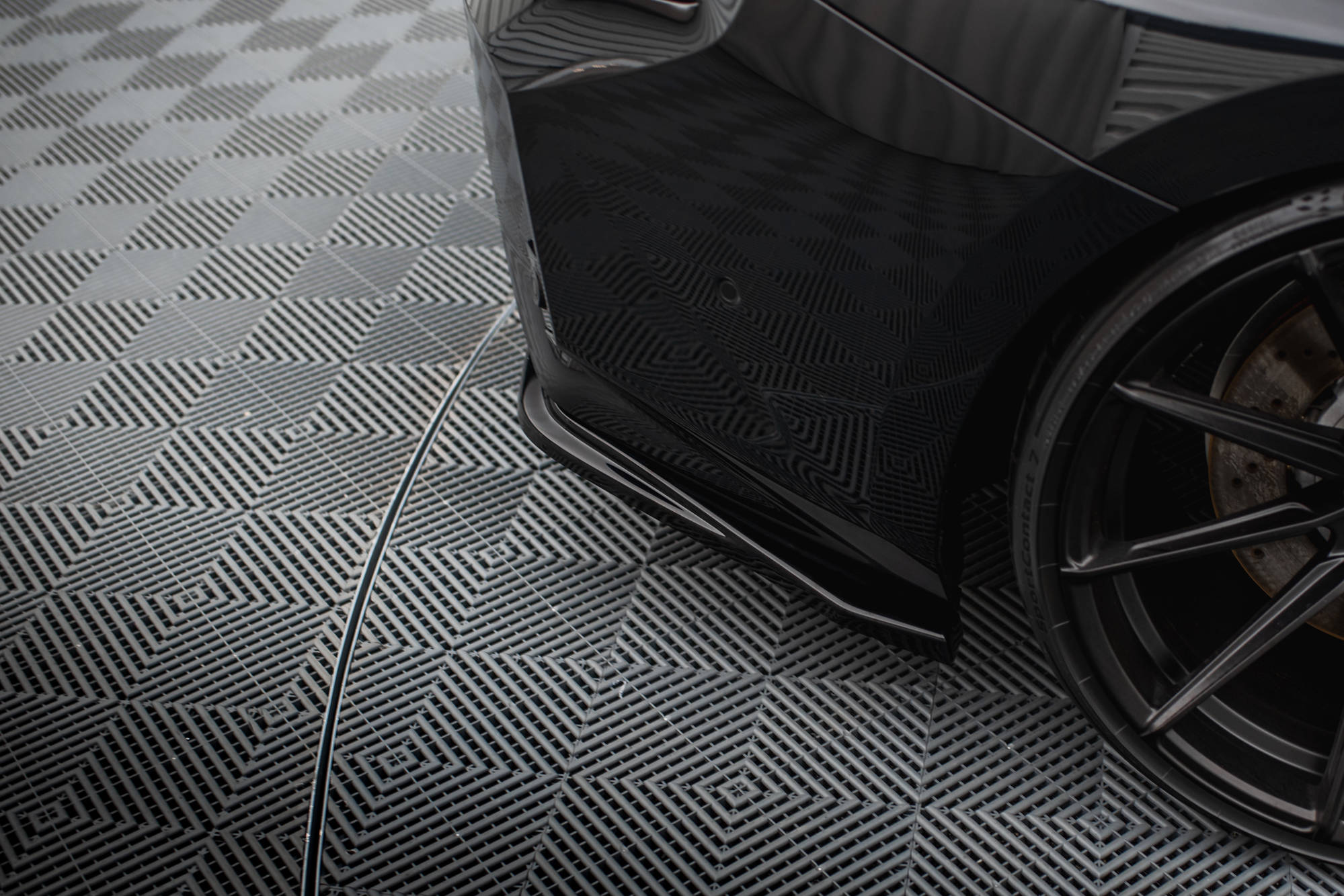 Maxton Design Heck Ansatz Flaps Diffusor V.5 passend für BMW M2 G87 (Für heckansatz v.2) BMW M2 G87 schwarz Hochglanz