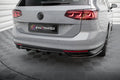 Maxton Design Street+ Mittlerer Diffusor RACE passend für VW Passat R-Line B8 Facelift schwarz Hochglanz