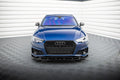 Maxton Design Street+ Spoilerlippe Front Ansatz V.1 passend für Audi A4 Competition B9 schwarz Hochglanz