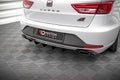 Maxton Design Diffusor Heck Ansatz passend für Seat Leon Cupra Sportstourer Mk3 schwarz Hochglanz