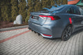 Maxton Design Heck Ansatz Flaps Diffusor passend für Toyota Corolla XII Limousine schwarz Hochglanz