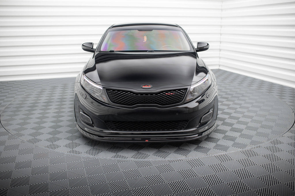 Maxton Design Street+ Spoilerlippe Front Ansatz passend für Kia Optima Mk3 schwarz Hochglanz