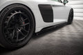 Maxton Design Street+ Seitenschweller Leisten V.2 passend für Audi R8 Mk2 Facelift schwarz Hochglanz