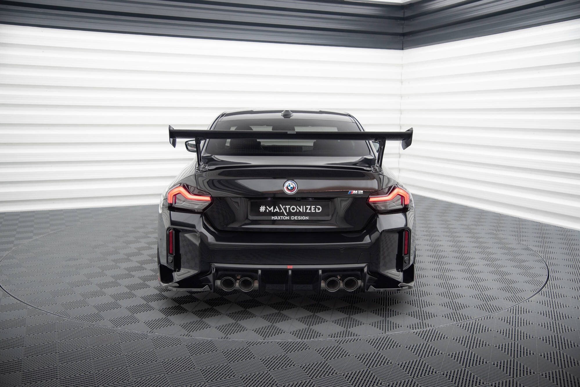 Maxton Design Carbon Fiber Spoiler With External Brackets Uprights BMW M2 G87 / M240i / 2 M-Paket / 2 Standard G42 für BMW 2er G42
