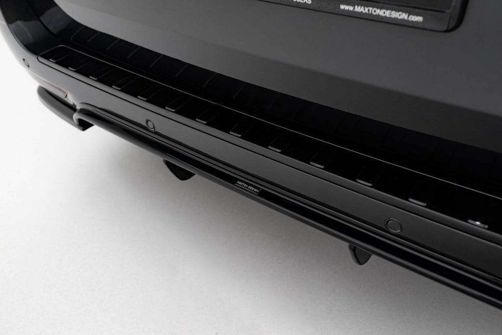 Maxton Design Diffusor Heck Ansatz passend für Mercedes-Benz V-Klasse AMG-Line W447 Facelift schwarz Hochglanz