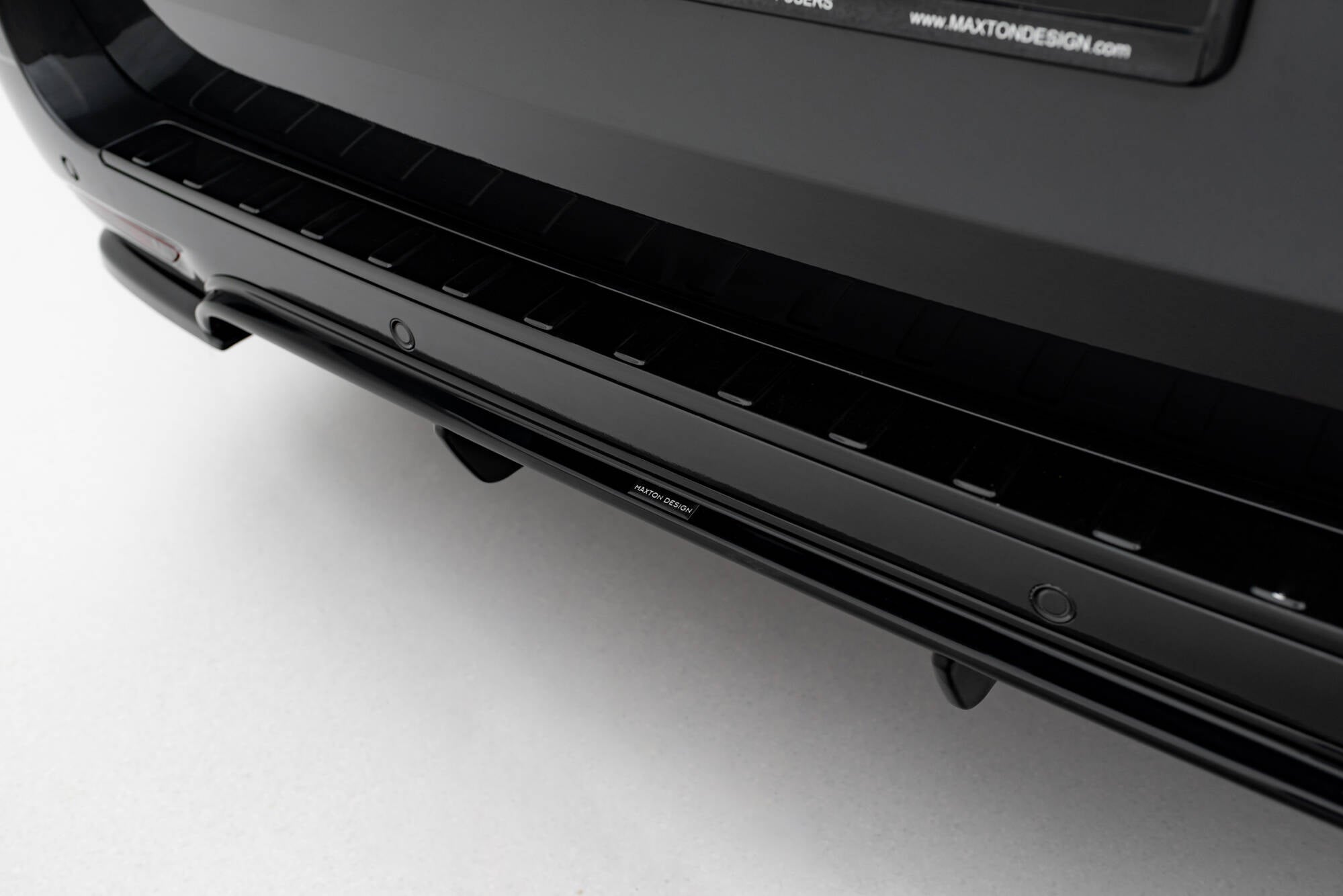 Maxton Design Diffusor Heck Ansatz passend für Mercedes-Benz V-Klasse AMG-Line W447 Facelift schwarz Hochglanz