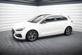 Maxton Design Street+ Seitenschweller Leisten passend für Hyundai I30 N-Line / Standard Hatchback / Fastback Mk3 Facelift schwarz Hochglanz
