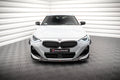Maxton Design Street+ Spoilerlippe Front Ansatz V.1 passend für BMW 2 Coupe M-Paket / M240i G42 schwarz Hochglanz
