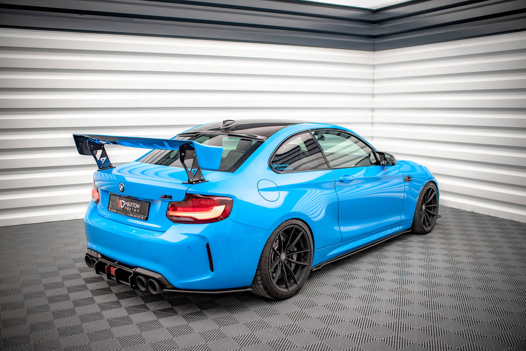 Maxton Design Heckscheiben Spoiler passend für BMW M2 F87 schwarz Hochglanz