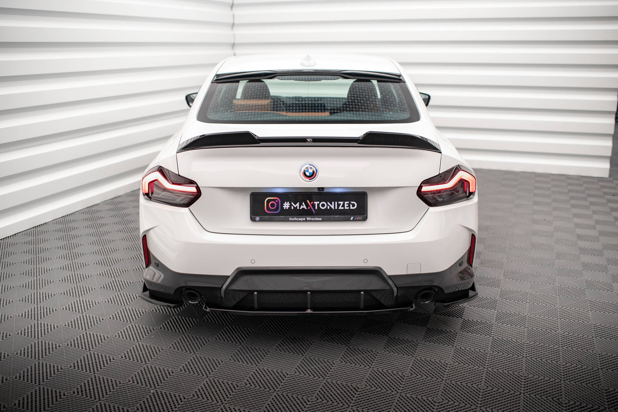 Maxton Design Heckansatz BMW 2 Coupe M-Paket G42 schwarz Hochglanz für BMW 2er G42