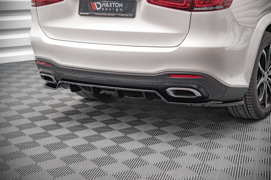 Maxton Design Street+ Mittlerer Diffusor RACE passend für V.1 Mercedes-Benz GLS AMG-Line X167 schwarz Hochglanz