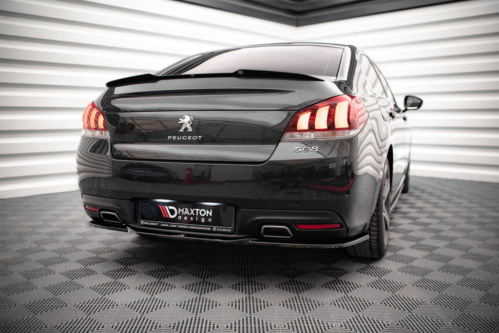Maxton Design Spoiler CAP für Peugeot 508 GT Mk1 Facelift Carbon Look