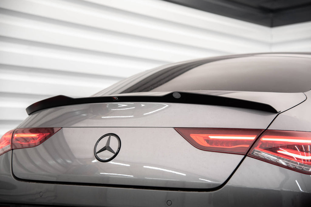 Maxton Design Spoiler CAP V.1 passend für Mercedes-Benz CLA Coupe C118 schwarz Hochglanz