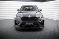 Maxton Design Street+ Spoilerlippe Front Ansatz V.2 passend für BMW X5 M F95 Facelift schwarz Hochglanz