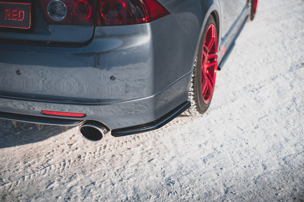 Maxton Design Heck Ansatz Flaps Diffusor V.2 passend für Honda Accord Mk7 Type-S schwarz Hochglanz