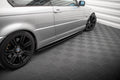 Maxton Design Street+ Seitenschweller Leisten passend für BMW 3er Coupe E46 schwarz Hochglanz