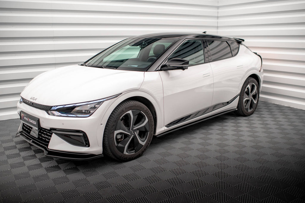 Maxton Design Street+ Seitenschweller Leisten passend für Kia EV6 GT-Line Mk1 schwarz Hochglanz