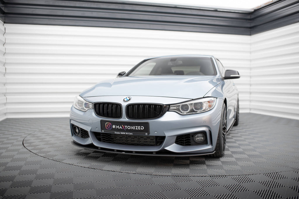 Maxton Design Street Pro Street+ Spoilerlippe Front Ansatz passend für BMW 4er Coupe / Gran Coupe / Cabrio M-Paket F32 / F36 / F33
