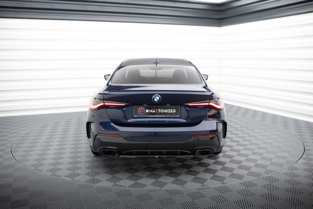 Maxton Design Heckansatz BMW 4er M440i G22 / G23 / G22 Facelift / G23 Facelift schwarz Hochglanz für BMW 4er Coupe