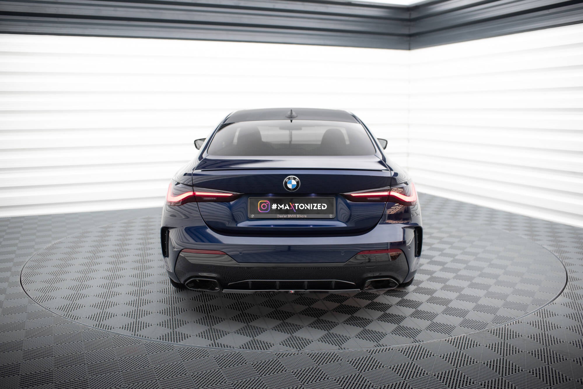 Maxton Design Heckansatz BMW 4er M440i G22 / G23 / G22 Facelift / G23 Facelift schwarz Hochglanz für BMW 4er Coupe