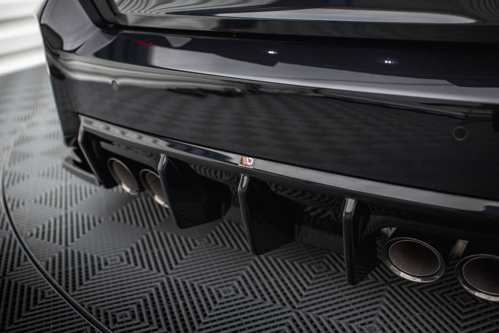 Maxton Design Diffusor Heck Ansatz V.1 passend für BMW M2 G87 schwarz Hochglanz
