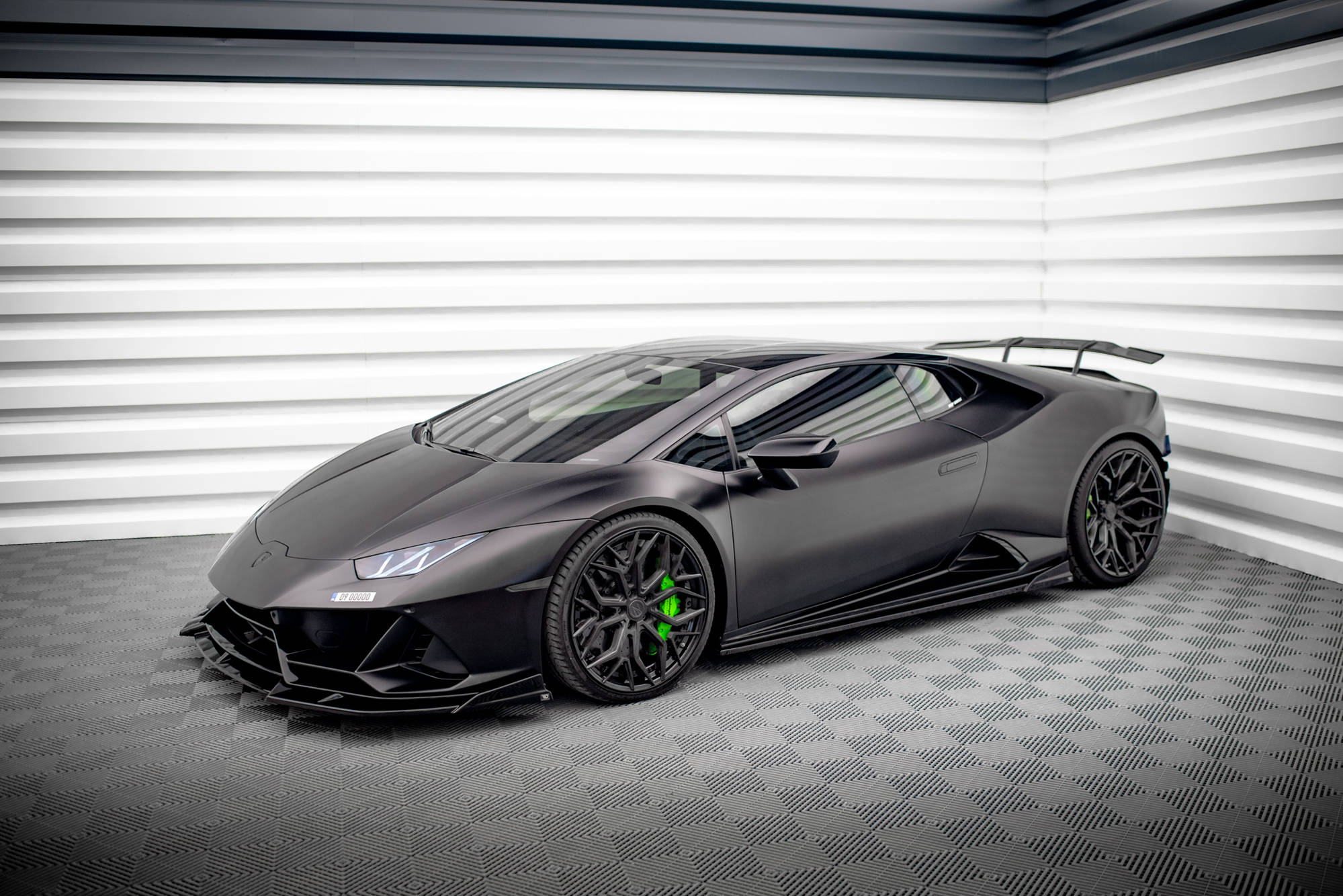 Maxton Design Street+ Seitenschweller Leisten passend für Lamborghini Huracan EVO schwarz Hochglanz