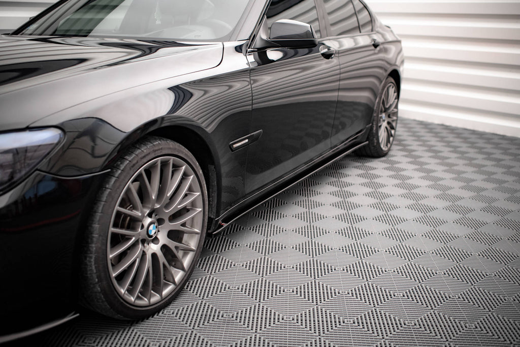 Maxton Design Street+ Seitenschweller Leisten passend für BMW 7 M-Paket F01 schwarz Hochglanz
