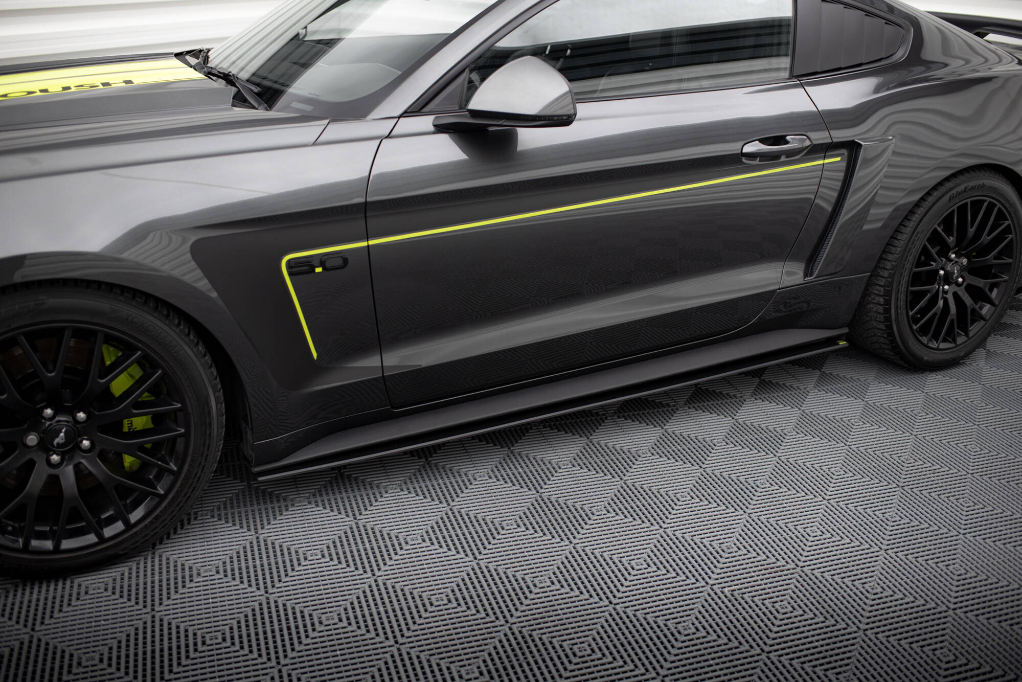 Maxton Design Street Pro Street+ Seitenschweller Leisten passend für Ford Mustang GT Mk6