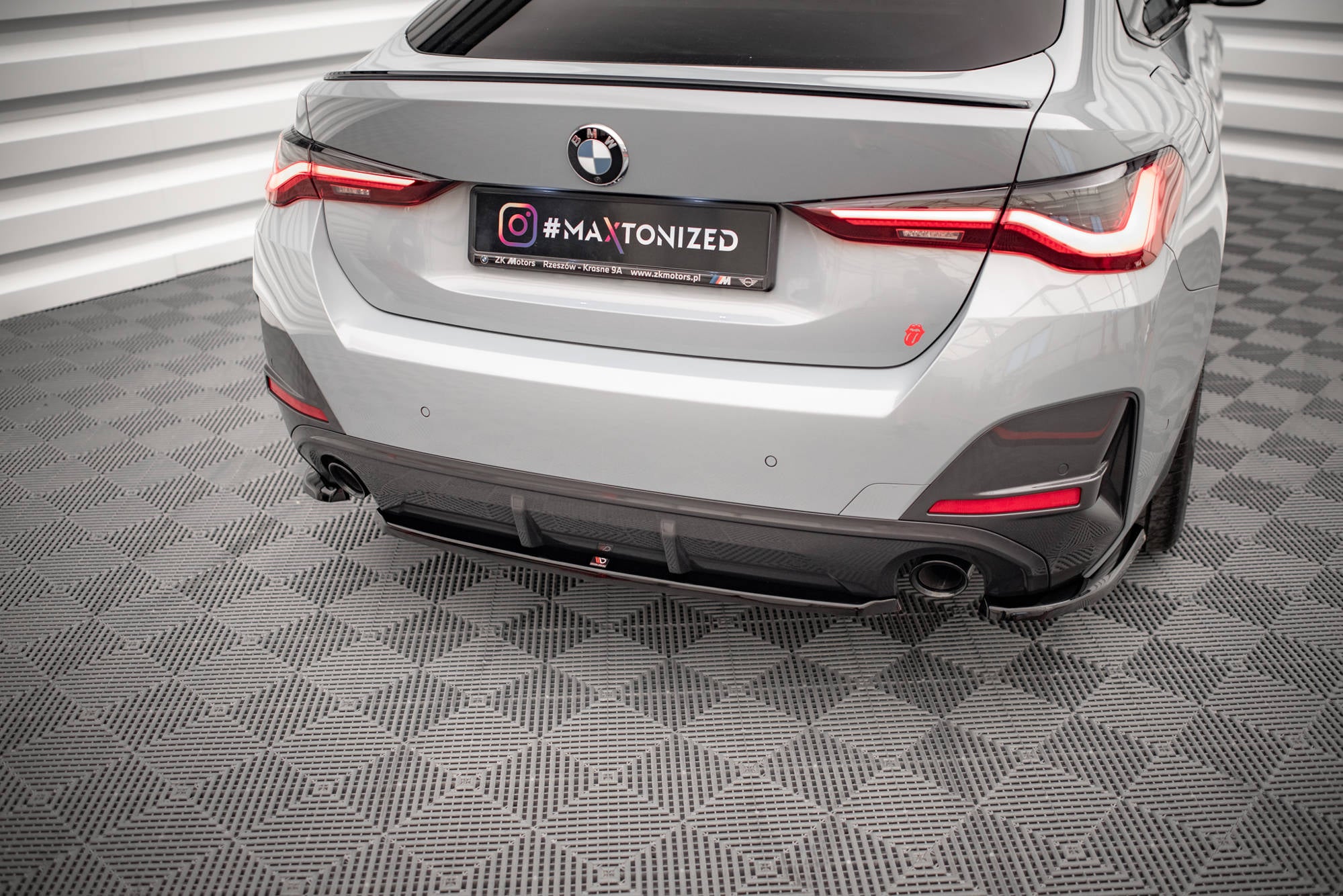 Maxton Design Heckansatz BMW 4er Gran Coupe M-Paket G26 schwarz Hochglanz für BMW 4er Gran Coupe