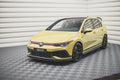 Maxton Design Street+ Spoilerlippe Front Ansatz V.2 passend für VW Golf GTI Clubsport Mk8 schwarz Hochglanz