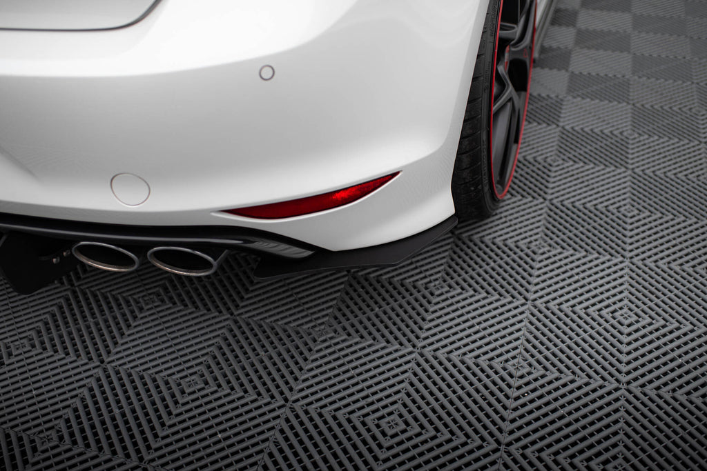 Maxton Design VW GOLF 7 R HATCHBACK Diffusor Heck Ansatz passend für Heckschürze passend für & Heck Ansatz Flaps Diffusor passend für