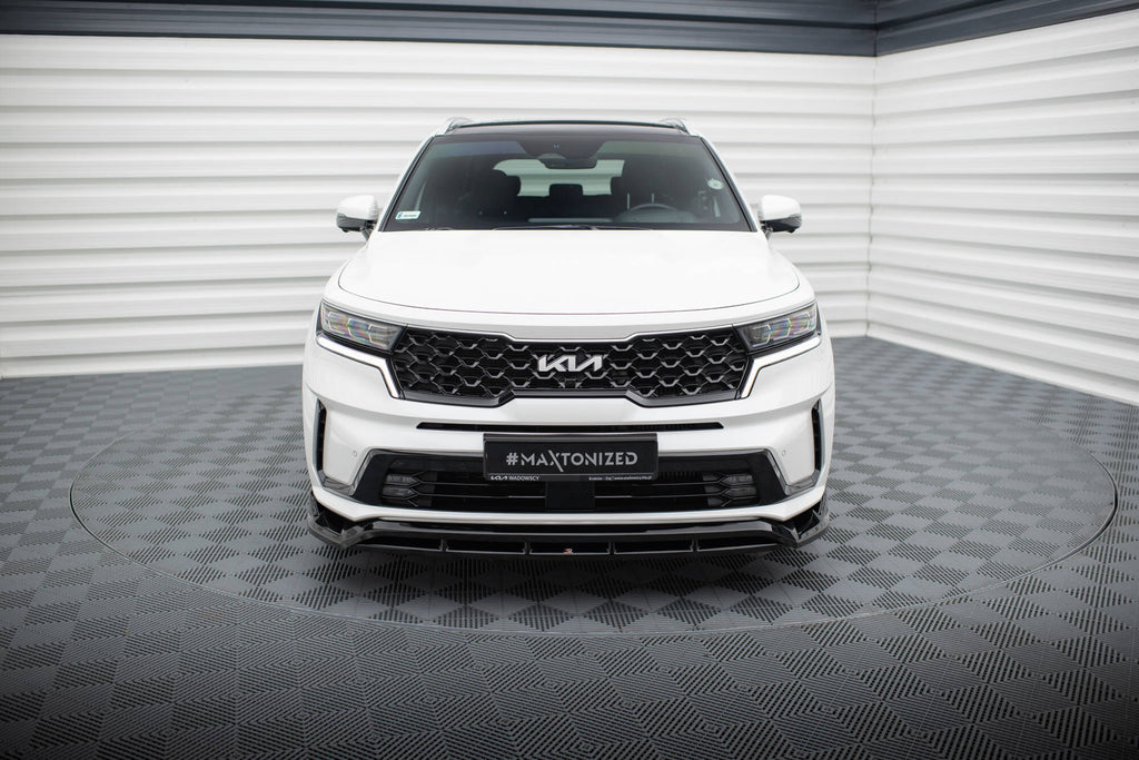 Maxton Design Street+ Spoilerlippe Front Ansatz passend für Kia Sorento Mk4 schwarz Hochglanz