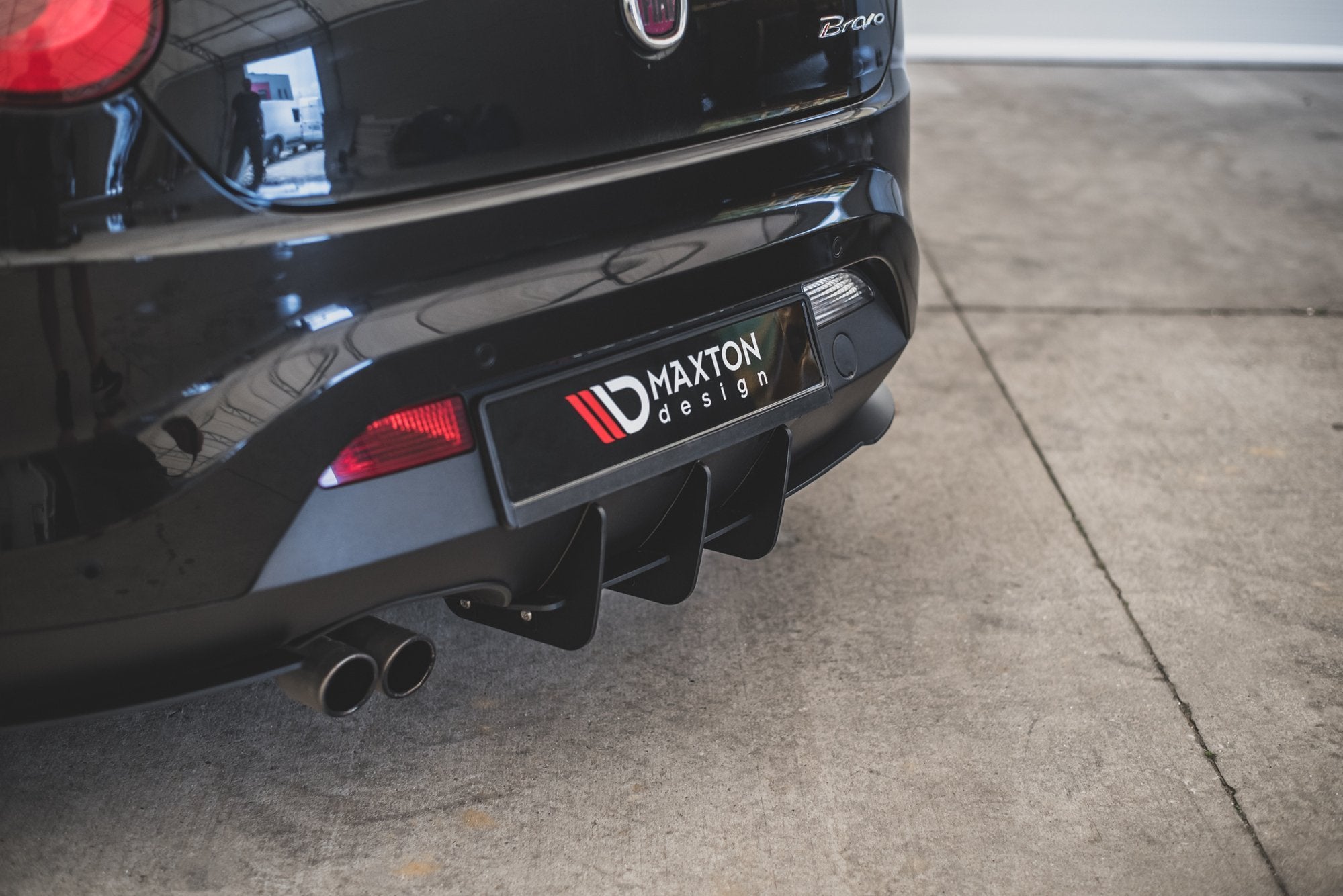 Maxton Design Heckschürze passend für Fiat Bravo Sport Mk.2